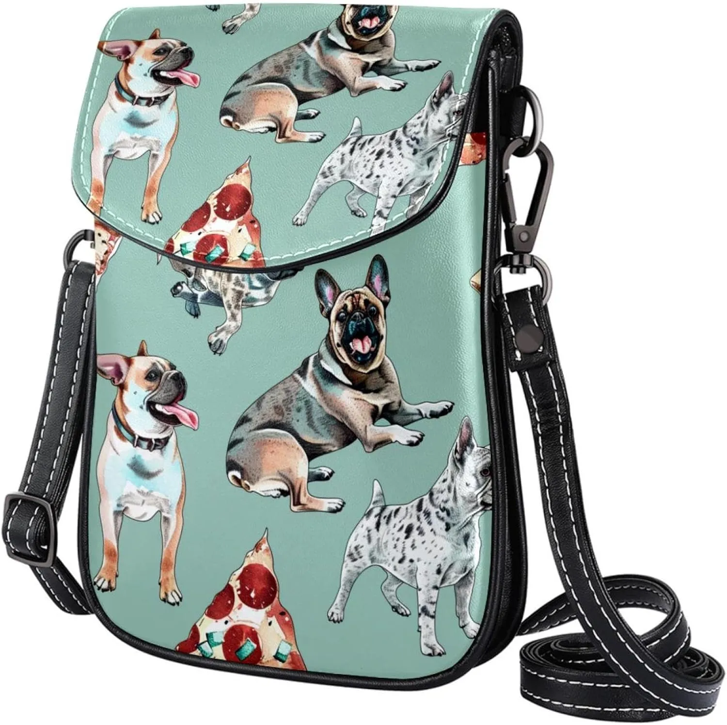 Crossbody Bags for Women,Crossbody Bag Men,Small Sling Bag,Dog and Puzzle,Crossbody Purse