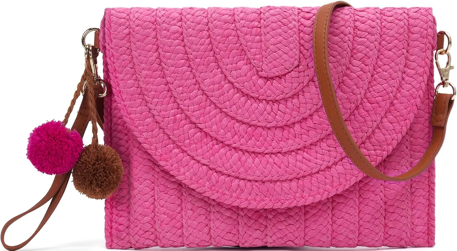 Crossbody Beach Straw Bags For Women: Small Purse Cute Clutch Handbags With Lightweight For Summer Vacation
