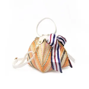 Crossbody Rattan Straw Bag