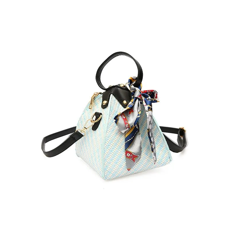 Crossbody Rattan Straw Bag