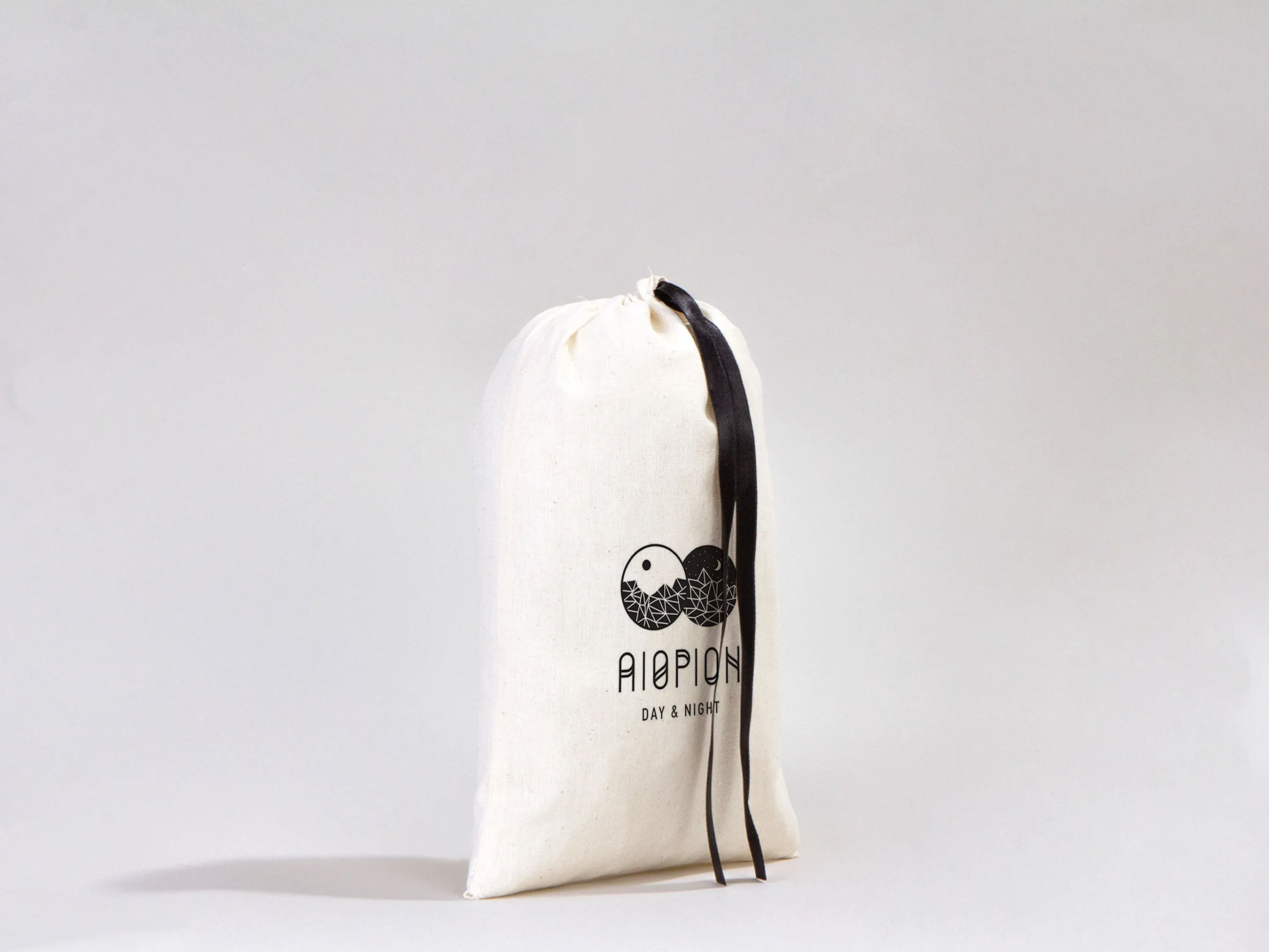 Custom Logo Printed Cotton Bags, 8"W x 12"H (20 x 30 cm)  Bridal Gifts, Black Double Drawstring Pouch Bags, Party Favor Bags