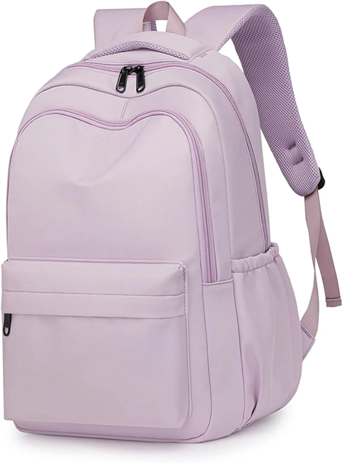 Cute Aesthetic Backpack for School Supplies, College Students, Laptop Bag, Large Capacity, Bookbags, Travel, Lightweight, Casual, Middle School Bag, Purple