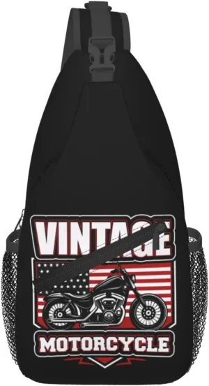 Cute Moto Mom Motocross Mother Racing Dirt Bike Sling Bag Crossbody Bag Casual Chest Bags Travel Shoulder Backpack