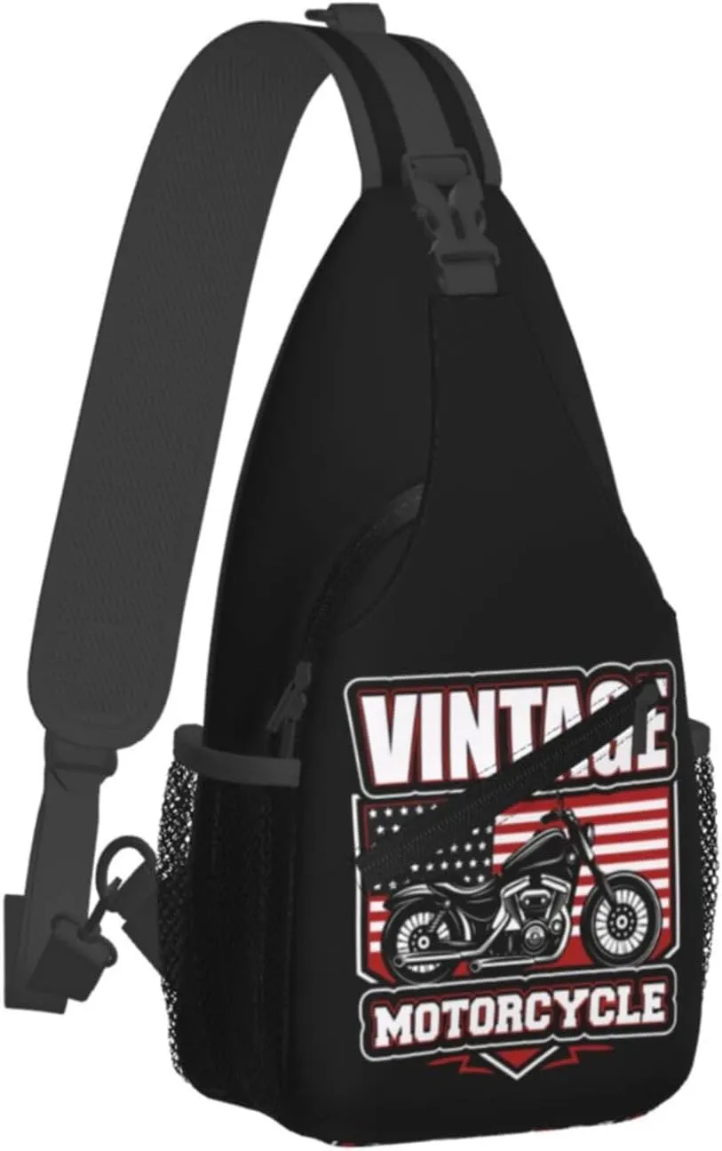 Cute Moto Mom Motocross Mother Racing Dirt Bike Sling Bag Crossbody Bag Casual Chest Bags Travel Shoulder Backpack