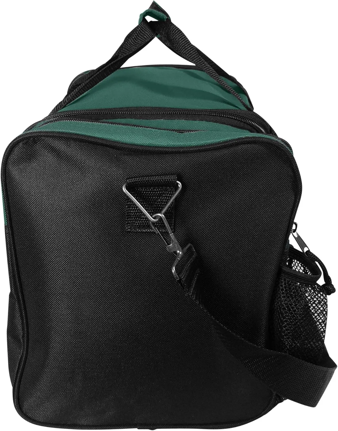 DALIX 17" Duffle Bag Dual Front Mesh Pockets (Black Gold Gray Dark Green Navy Blue Maroon Royal Blue Orange Pink Purple Red White