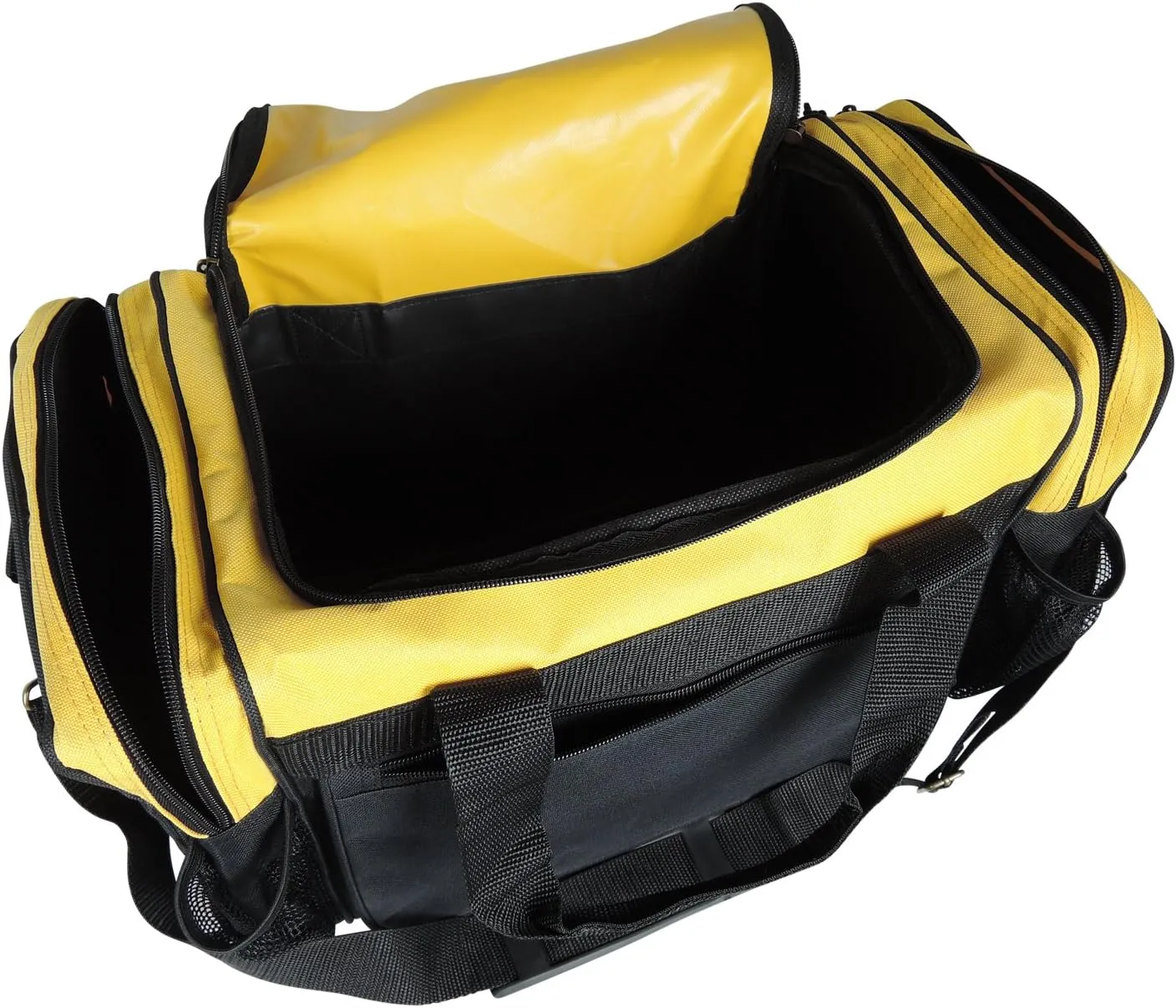 DALIX 17" Duffle Bag Dual Front Mesh Pockets (Black Gold Gray Dark Green Navy Blue Maroon Royal Blue Orange Pink Purple Red White