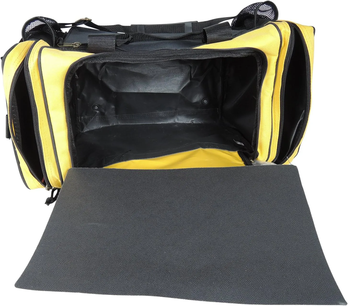DALIX 17" Duffle Bag Dual Front Mesh Pockets (Black Gold Gray Dark Green Navy Blue Maroon Royal Blue Orange Pink Purple Red White