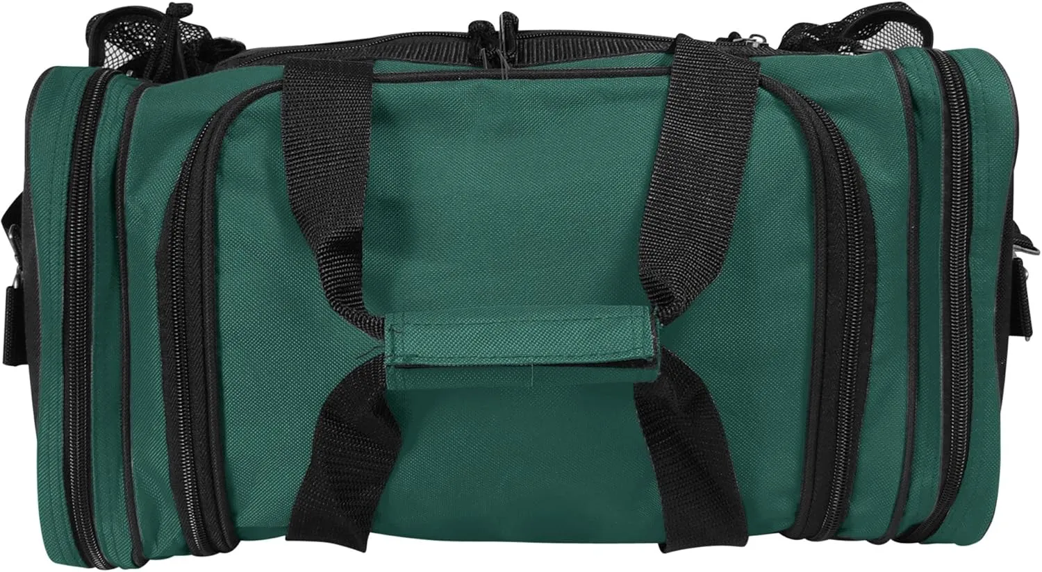 DALIX 17" Duffle Bag Dual Front Mesh Pockets (Black Gold Gray Dark Green Navy Blue Maroon Royal Blue Orange Pink Purple Red White