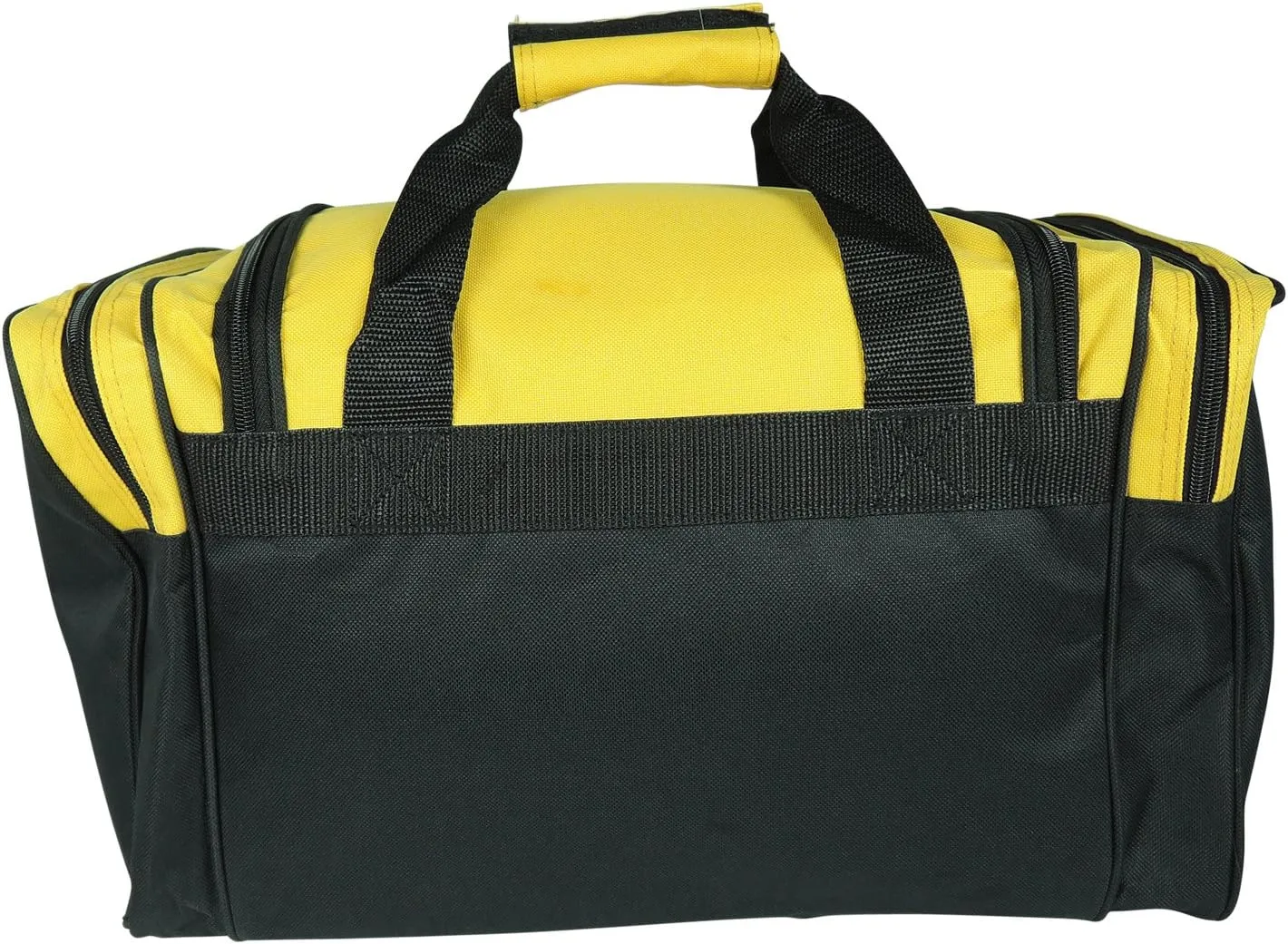 DALIX 17" Duffle Bag Dual Front Mesh Pockets (Black Gold Gray Dark Green Navy Blue Maroon Royal Blue Orange Pink Purple Red White
