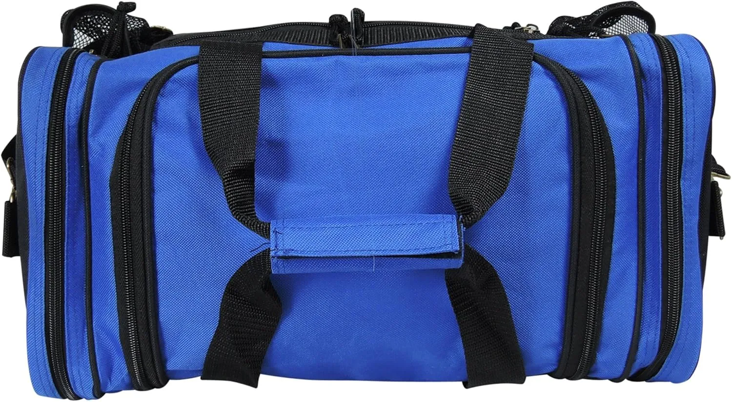 DALIX 17" Duffle Bag Dual Front Mesh Pockets (Black Gold Gray Dark Green Navy Blue Maroon Royal Blue Orange Pink Purple Red White