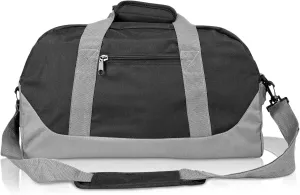 DALIX 18" Two Tone Duffle Bag Medium Black Red Blue Gold Pink Purple Gray