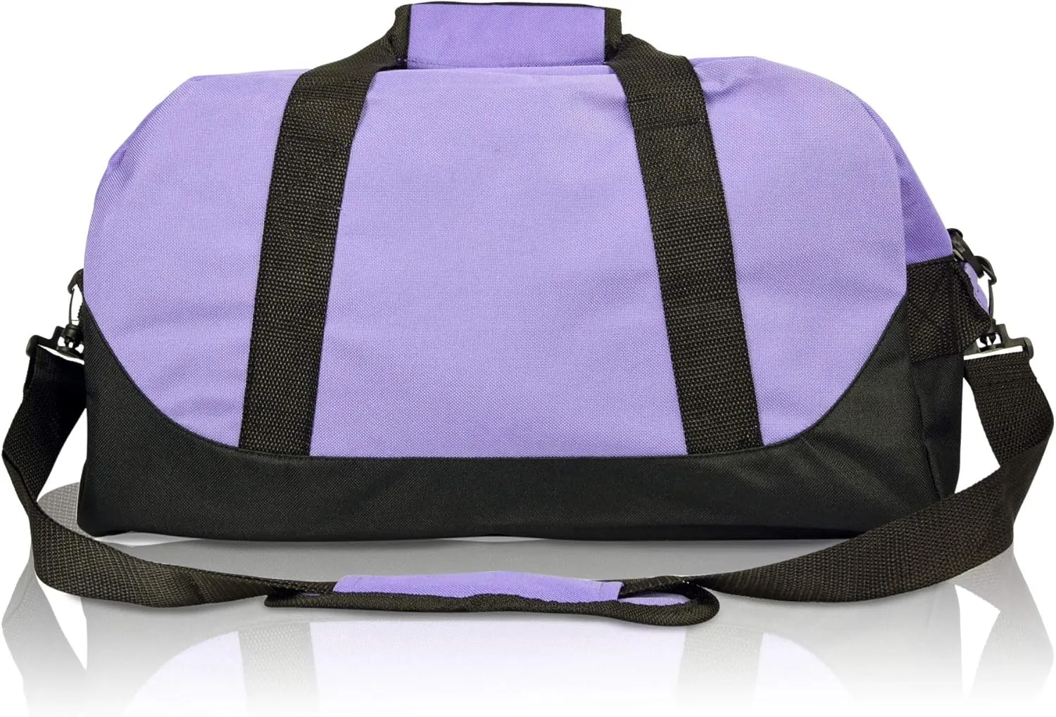 DALIX 18" Two Tone Duffle Bag Medium Black Red Blue Gold Pink Purple Gray