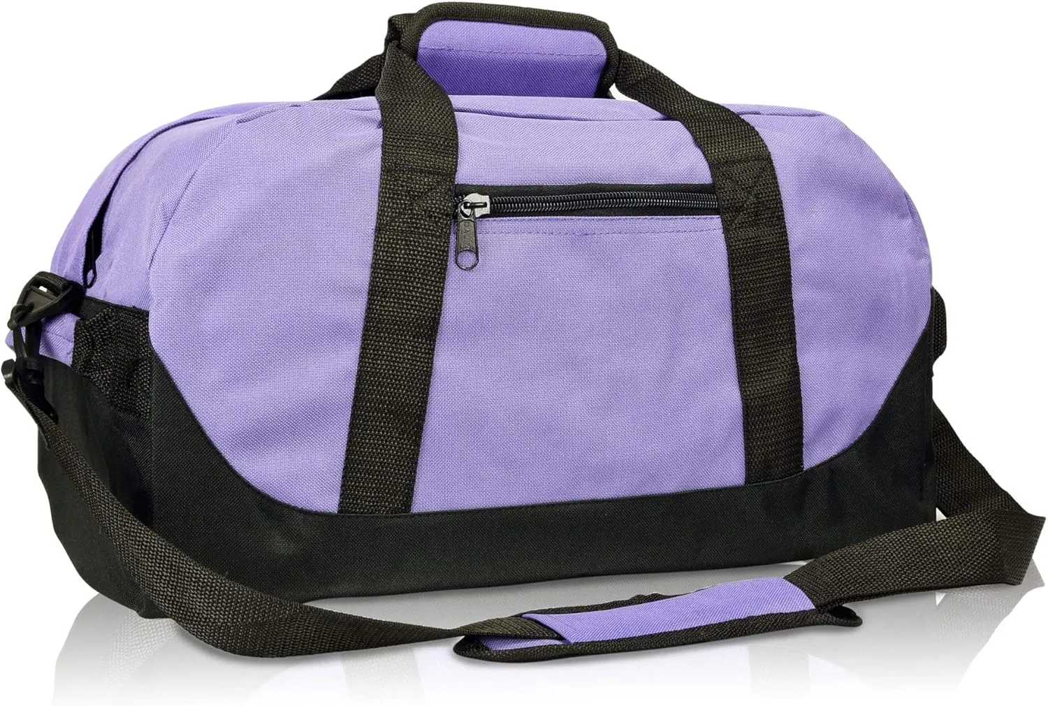 DALIX 18" Two Tone Duffle Bag Medium Black Red Blue Gold Pink Purple Gray
