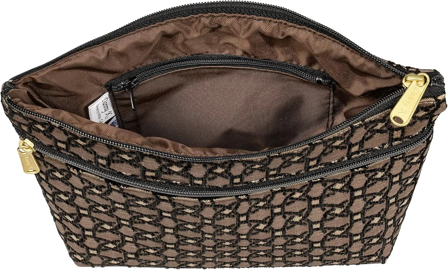 Danny K. Women's Tapestry Zipper Purse Crossbody Handbag, Adjustable Cord, Handmade in USA