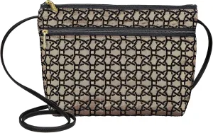 Danny K. Women's Tapestry Zipper Purse Crossbody Handbag, Adjustable Cord, Handmade in USA
