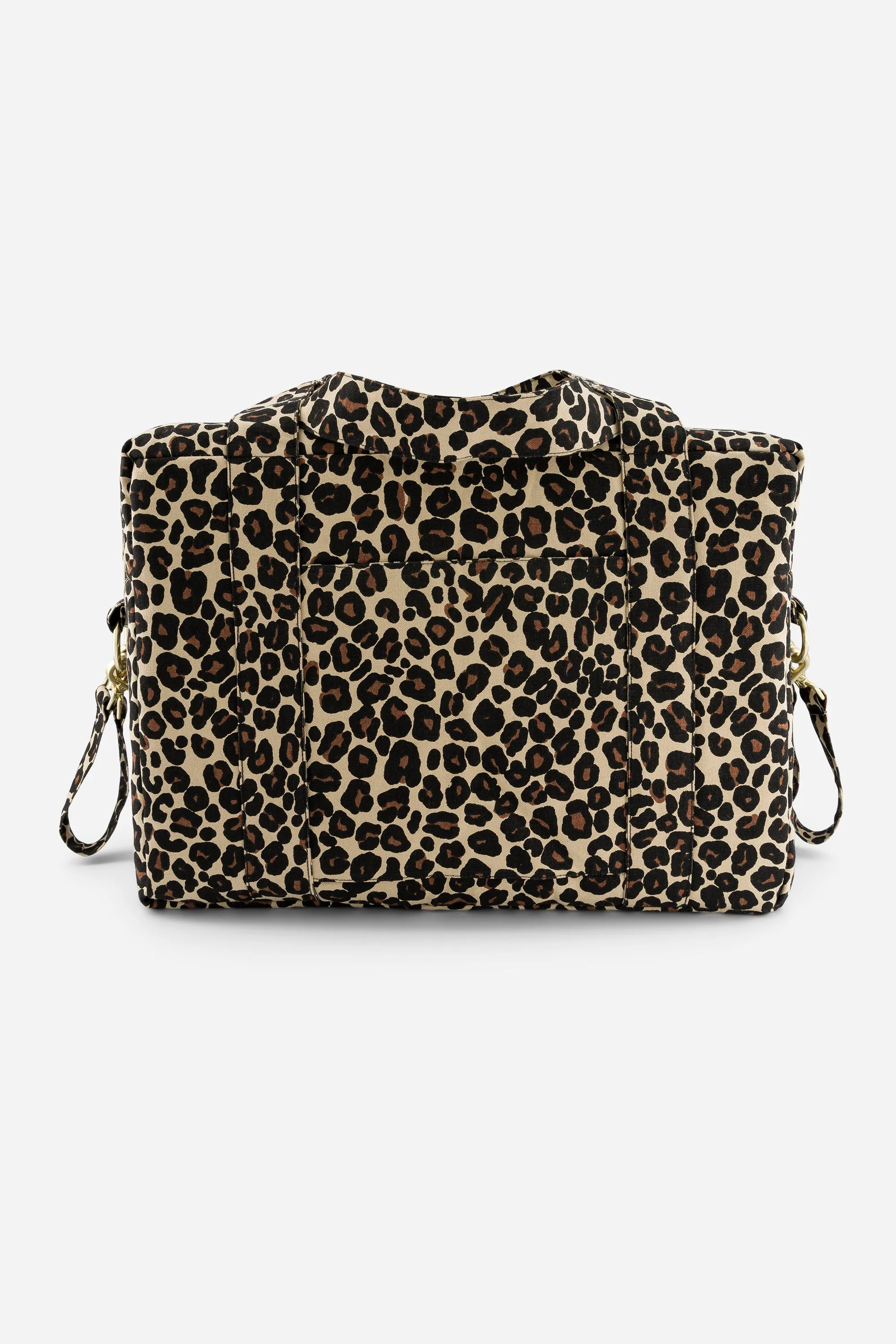Darcy the anti diaper bag - Recycled cotton Leopard Beige sand