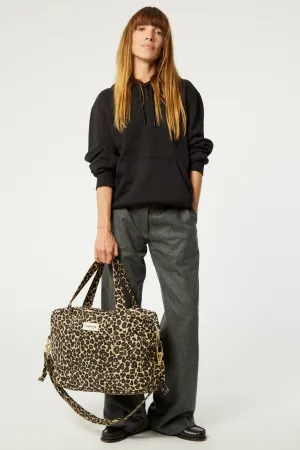Darcy the anti diaper bag - Recycled cotton Leopard Beige sand
