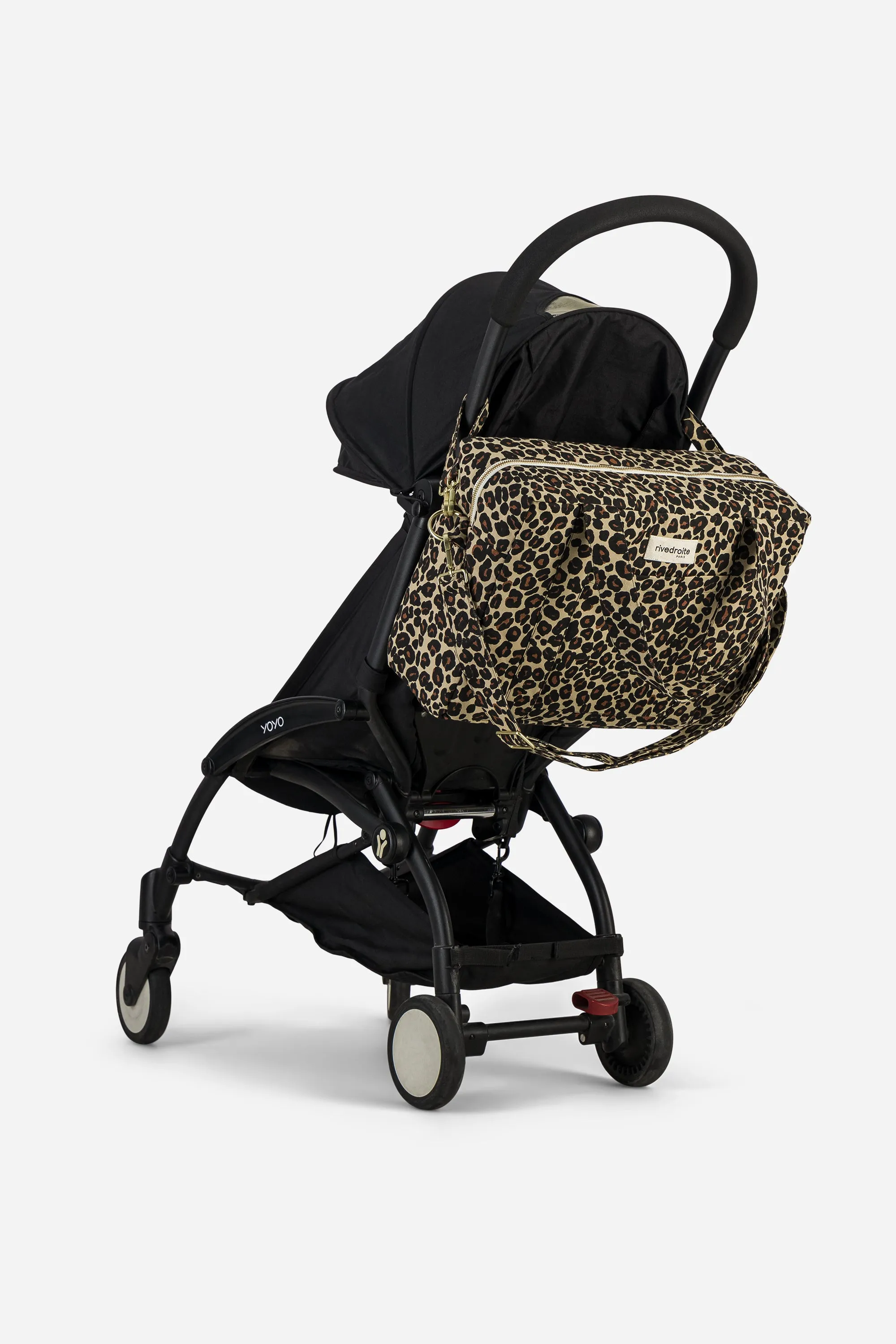 Darcy the anti diaper bag - Recycled cotton Leopard Beige sand