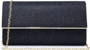 Dasein Women's Evening Bag Glitter Clutch Wedding Bridal Purse Sparkle Cocktail Party Prom Handbag