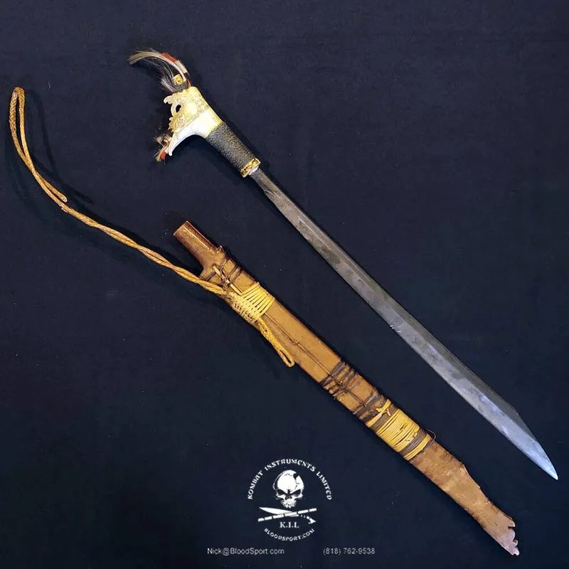Dayak Headhunters Sword with Scabbard