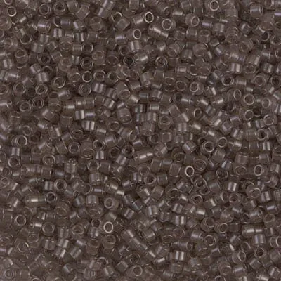 DB 1417, Squirrel Gray-Transparent - Miyuki Delica Beads - Size 11 - 5 grams - Japanese Cylinder Seed Beads - Retail & Wholesale