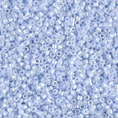 DB 1537, Opaque Luster Arctic Blue - Miyuki Delica Beads - Size 11 - 5 grams - Japanese Cylinder Seed Beads - Retail & Wholesale