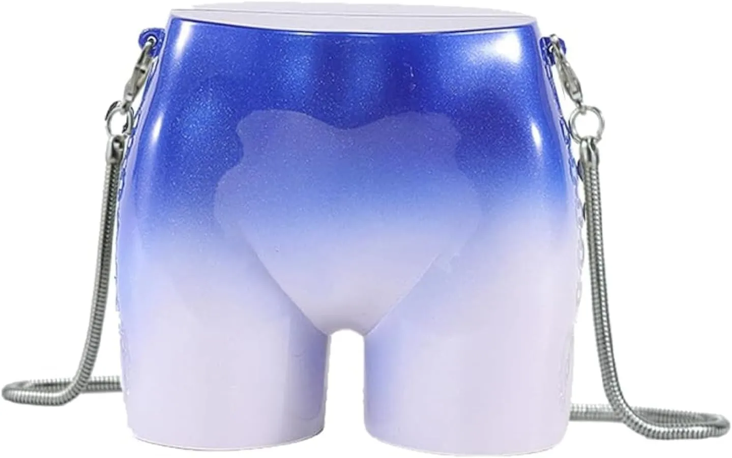 Design Evening Clutch Handbags Mini Silver Acrylic Purse for Women Novelty Funny Silver Crossbody Unique Shoulder Bag