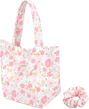 DGAZ Women Clutch Top Handle Bag Wristlet Small Tote Purse Paired with the same patterned Scrunchies for Women