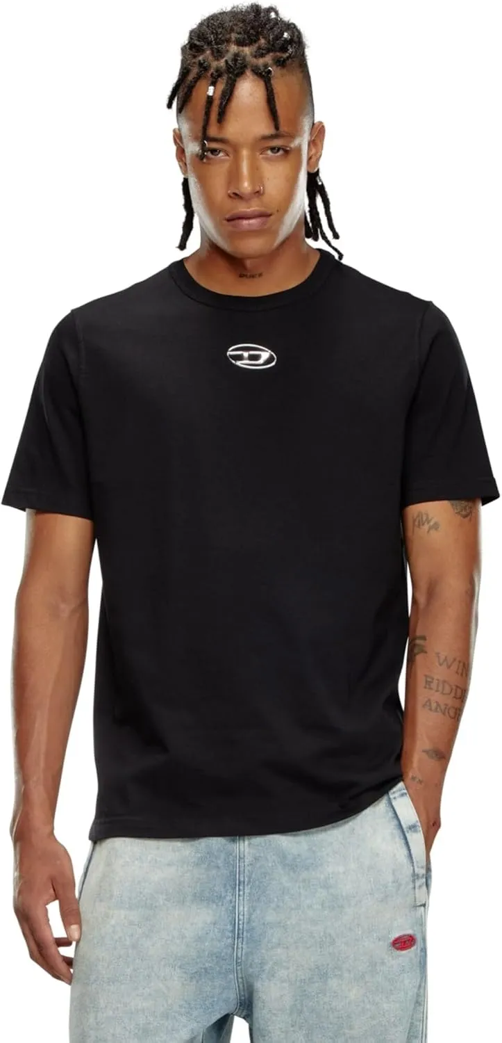 Diesel T-Adjust-OD T-Shirt with Metallic Oval D