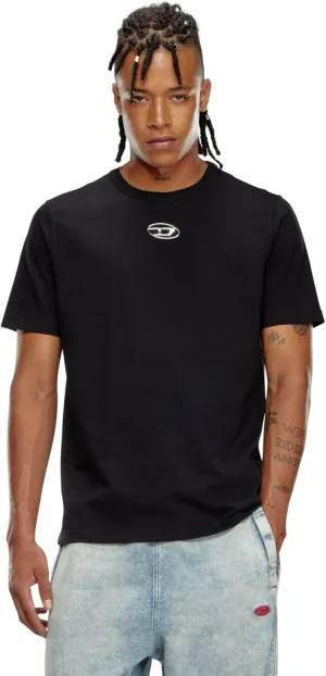 Diesel T-Adjust-OD T-Shirt with Metallic Oval D