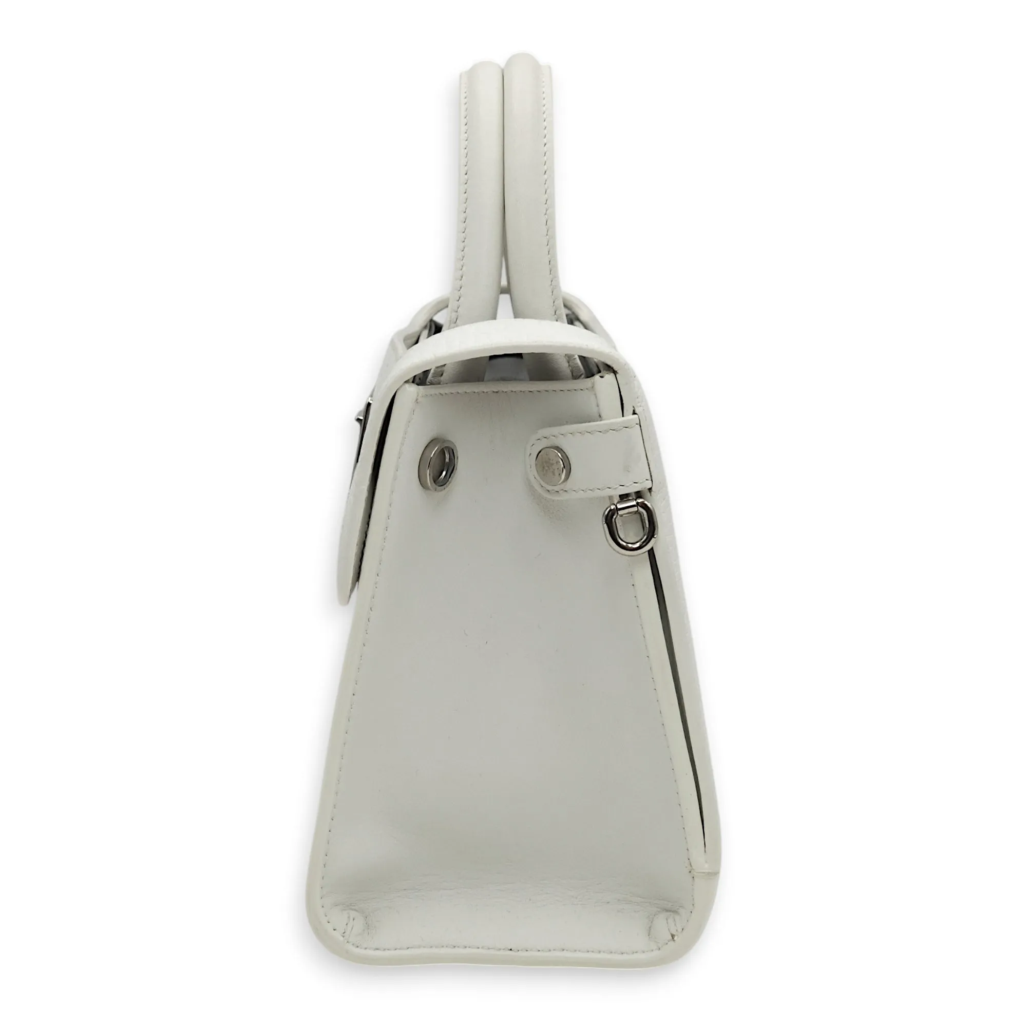 Diorever White Tote Bag in Calfskin, Silver hardware