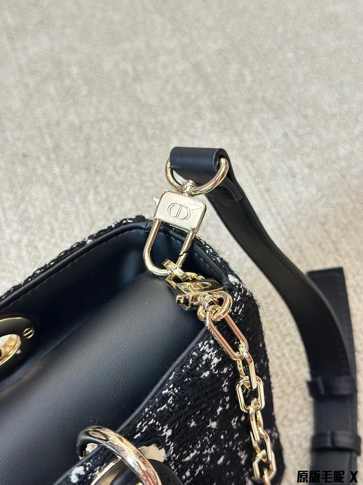 Dior's new tweed bag shoulder bag cross body bag crossbody bag