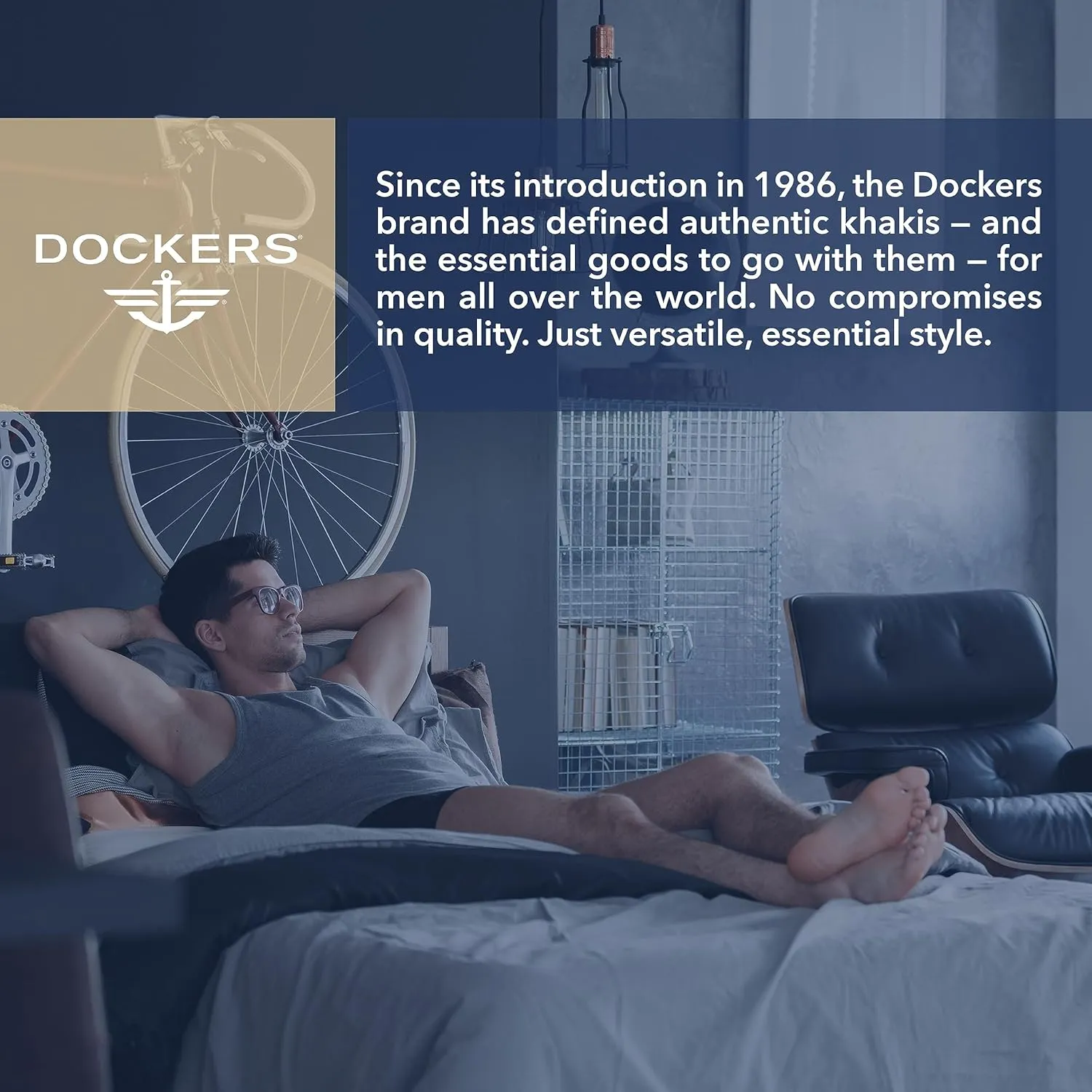 DOCKERS Men's Underwear Cotton Stretch Boxer Briefs for Men Pack of 4