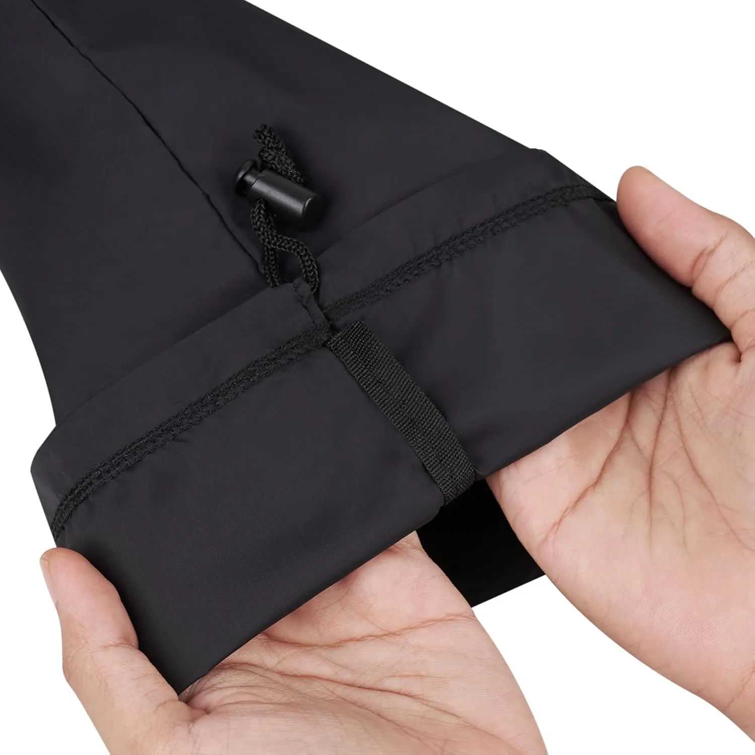 Drawstring Bag - UltraLight Nylon Cinch and Ditty Pouch For Packing, Storing, Goodie Bag (5 pack, Black, 7 x 9 inch)