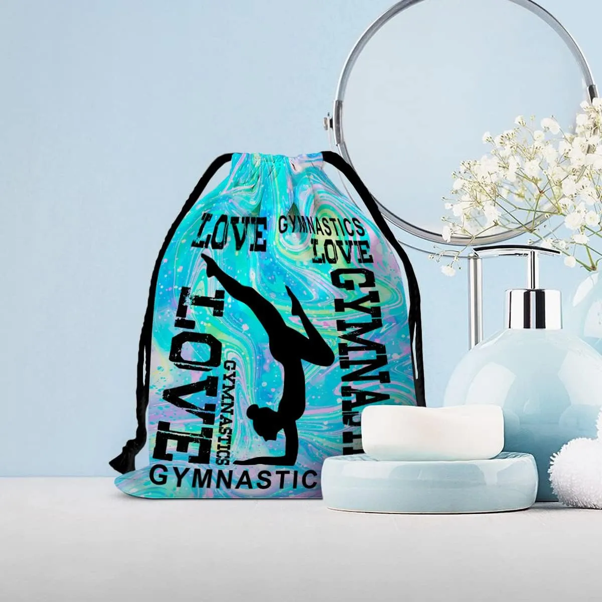 Drawstring Grip Bags For Womens Water Resistant Drawstring Bag Gym Storage Pouch For Sports Party Favors