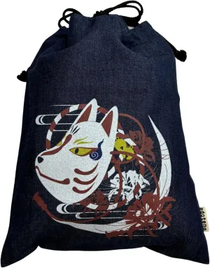 Drawstring pouch Cloth bag Cotton 100% 4.5 oz Inner pocket Men's Ladies'