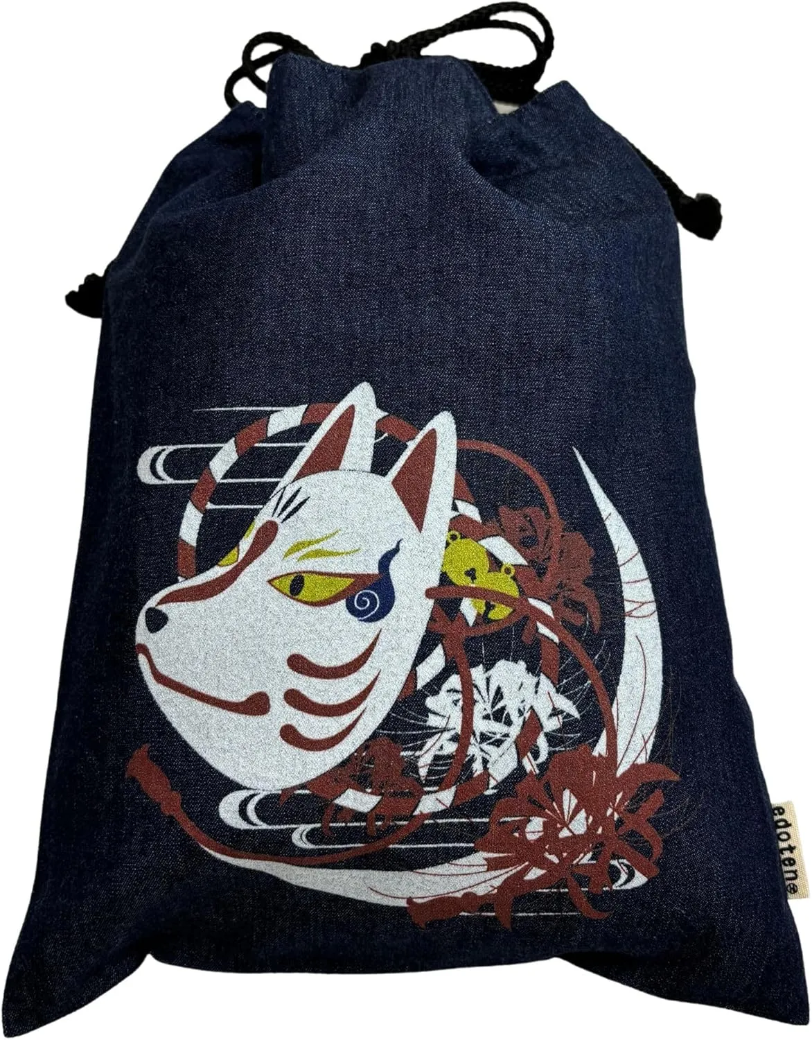 Drawstring pouch Cloth bag Cotton 100% 4.5 oz Inner pocket Men's Ladies'