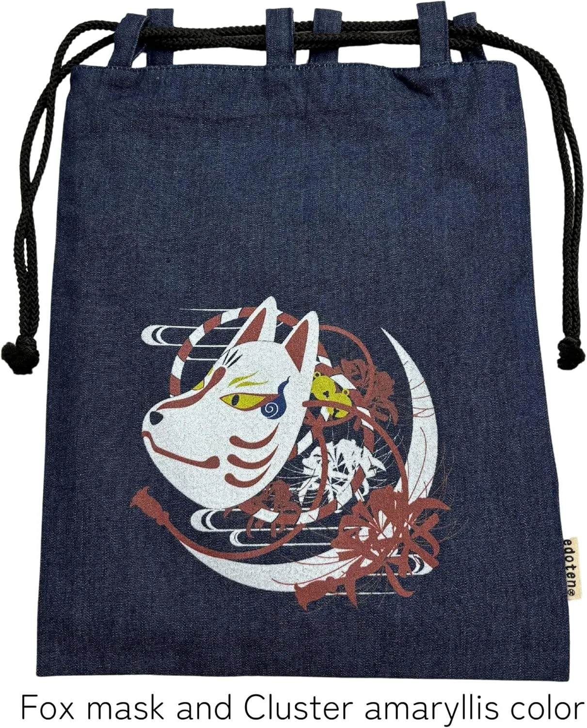 Drawstring pouch Cloth bag Cotton 100% 4.5 oz Inner pocket Men's Ladies'