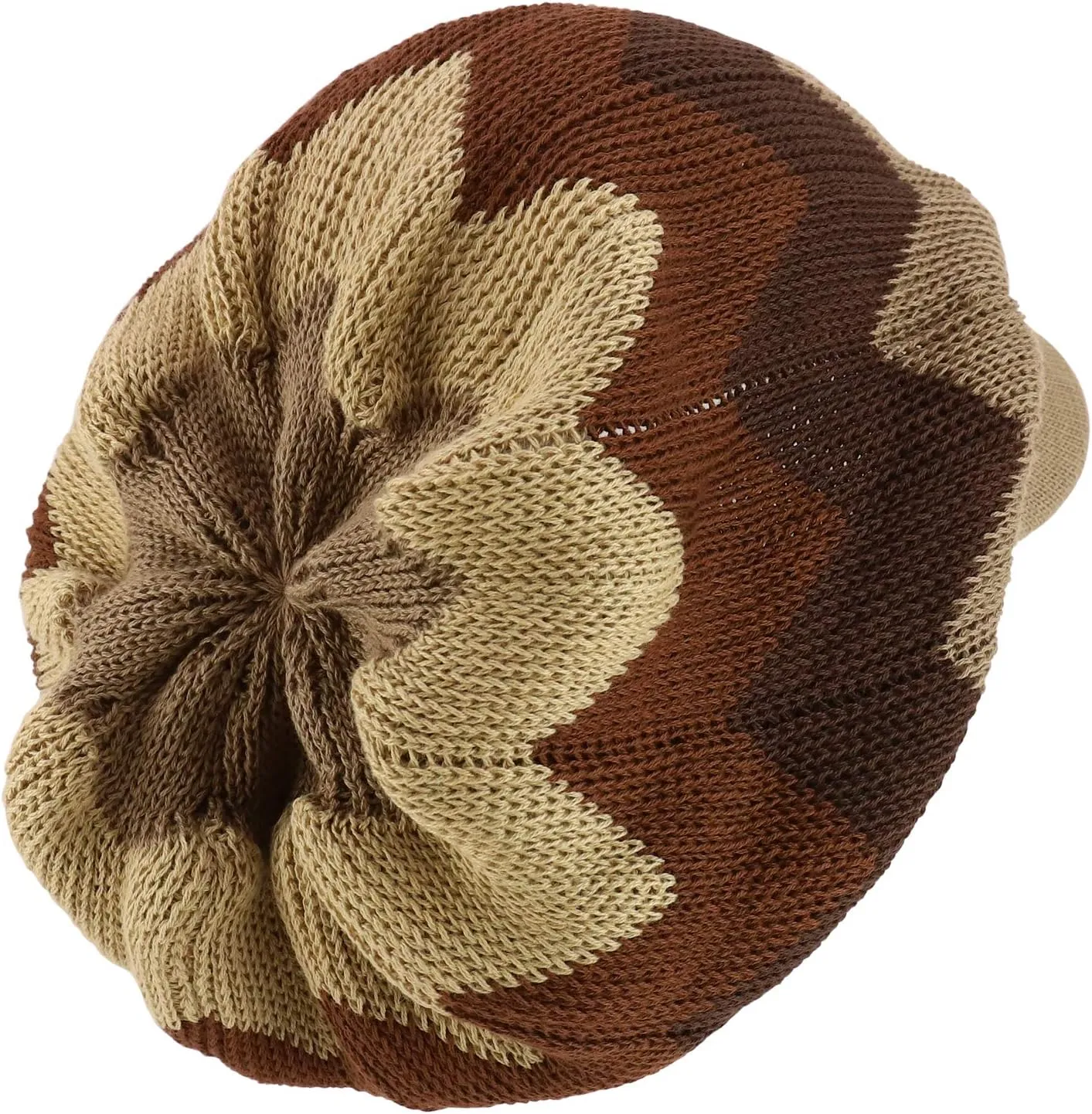 Dreadlock Cotton Oversized Baggy Rasta Patterned Knit Visored Beanie