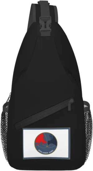 Dutch Harbor Flag Crossbody Bags For Women Men Chest Backpack Gym Shoulder Bag Travel Outdoor Sports Casual Crossbody Bags