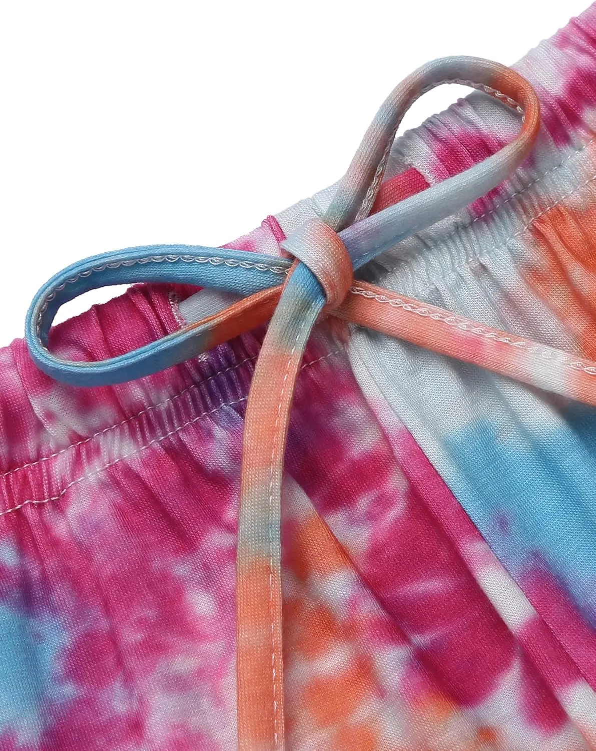Ekouaer Tie Dye Pajamas Set Womens Loungewear Sleepwear 2 Piece PJ Sets