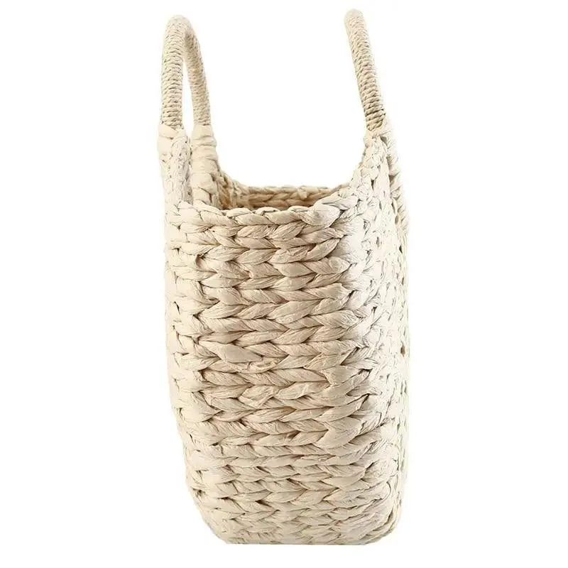 Elehant Women's Woven Wicker Straw Half Round Bag Trendy Large Capacity Female Casual Travel Bag