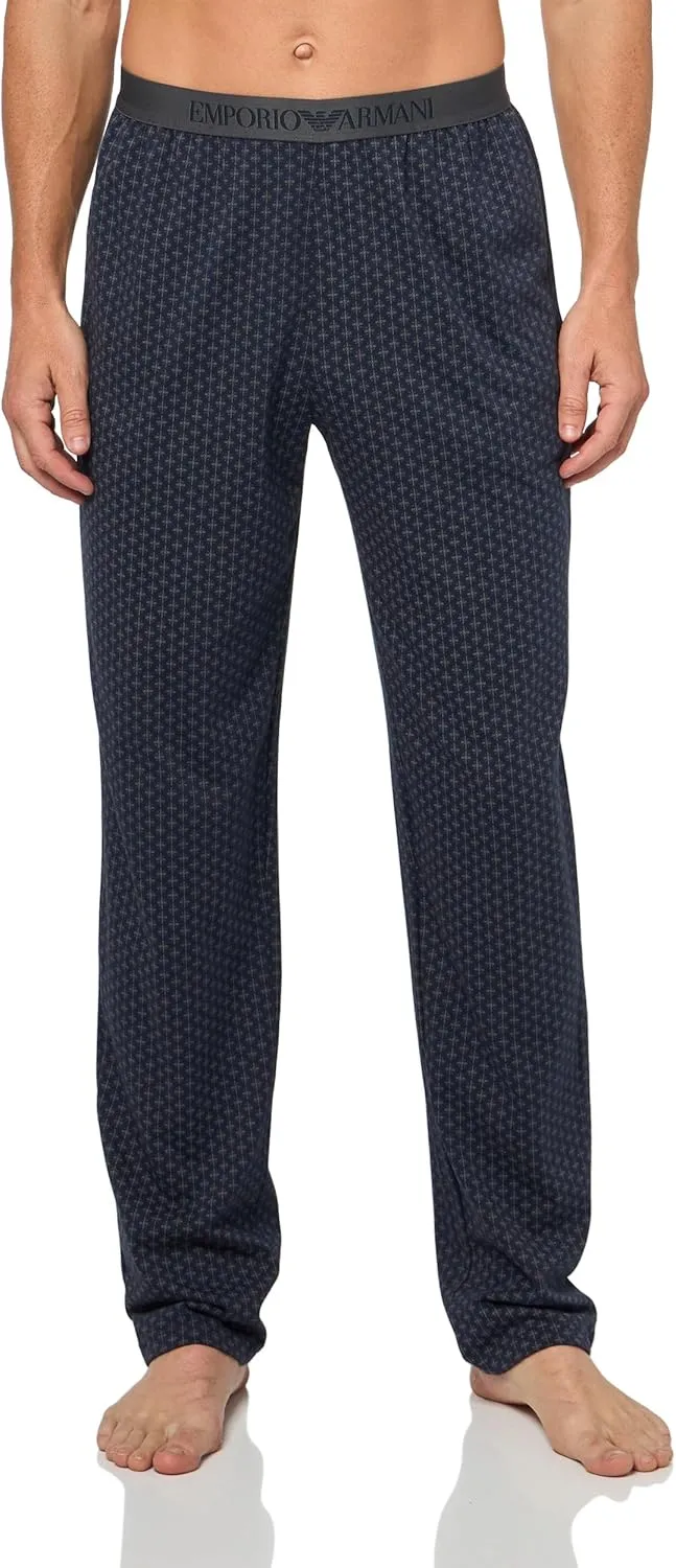 Emporio Armani Men's Pattern Mix Long Pajamas