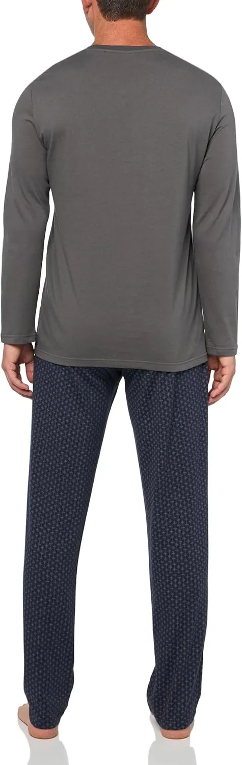 Emporio Armani Men's Pattern Mix Long Pajamas