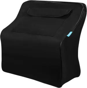 ERINGOGO 1Pc Practical Black Accordion Storage Bag with Thickened Sponge Padding Multi Functional Outer Pocket Comfortable Ergonomic Strap for Home Use and Musicians