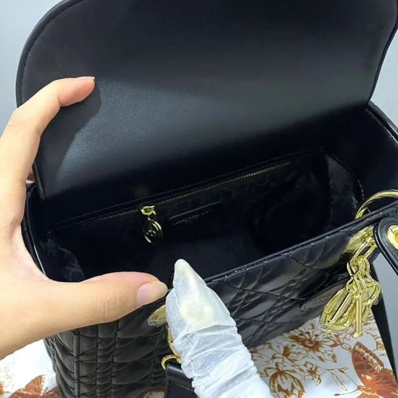 ESMEE - Lady Handbag Black/Gold Hardware