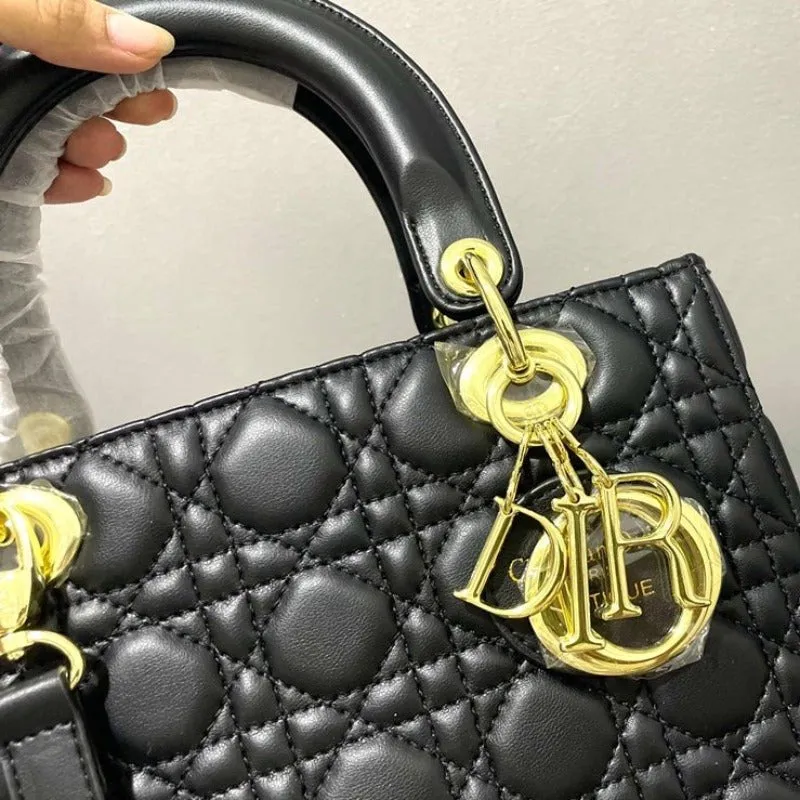 ESMEE - Lady Handbag Black/Gold Hardware