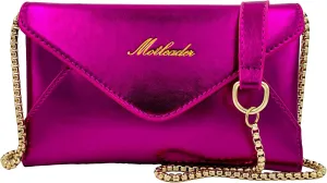 Evening Bag Envelope Clutch Purses for Women Metallic Leather Small Crossbody Bags Sparkle Purse for Prom Wedding