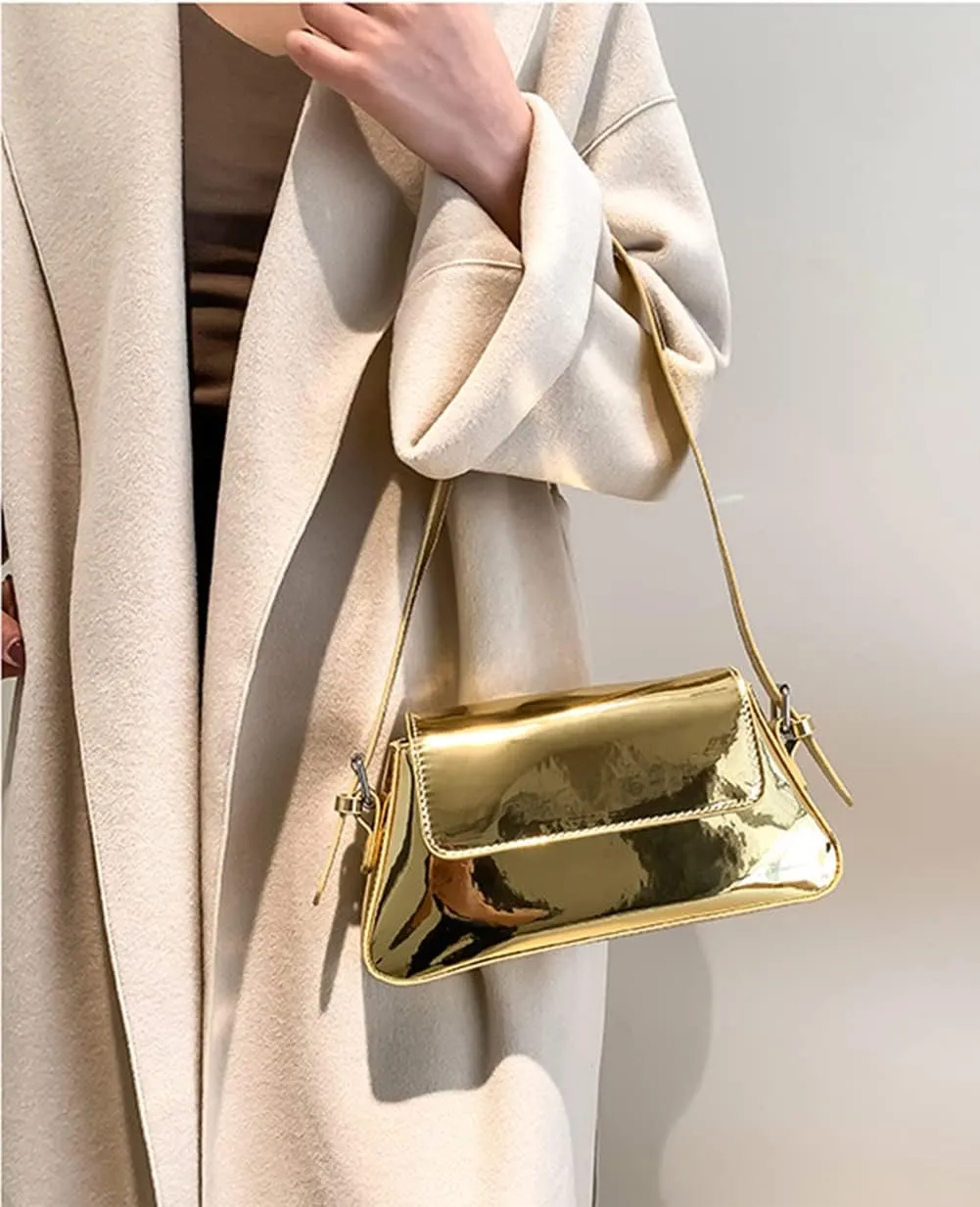 Evening Bag Women Clutch Y2k Sparkly Silver Purse Tote Handbag Shoulder Party Purses Cute Metallic Crossbody Bags 2025