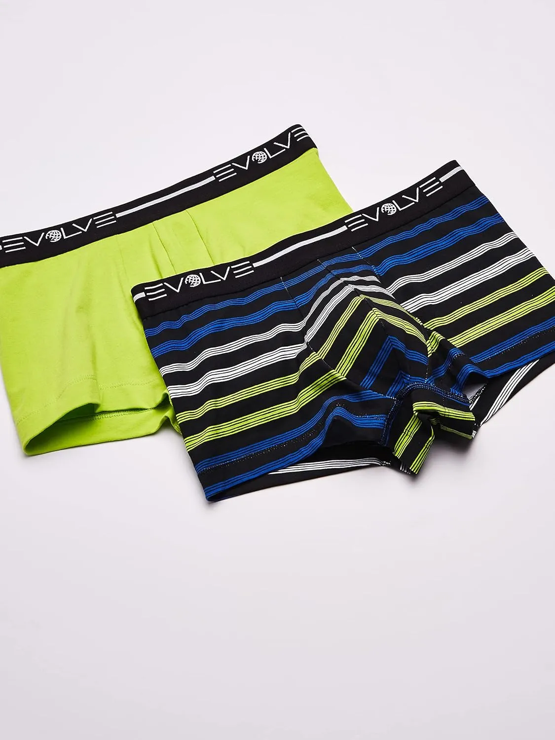 Evolve Men's Cotton Stretch No Show Trunk Underwear Multipack